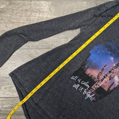 Altar'd State Women's Long Sleeve Christmas T Shirt Size L