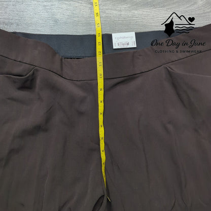 Croft & Barrow Curvy Straight Mid Rise Crop Pants Size 22WS