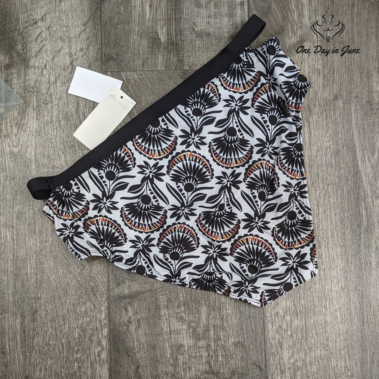 Ella Moss High Waist Bikini Bottom Swimwear Size L