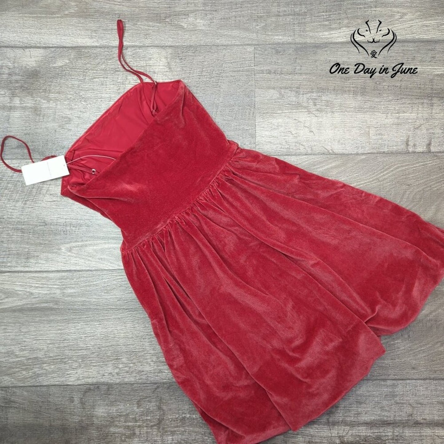 Abercrombie & Fitch Spaghetti Strap Velour Mini Dress Size XS