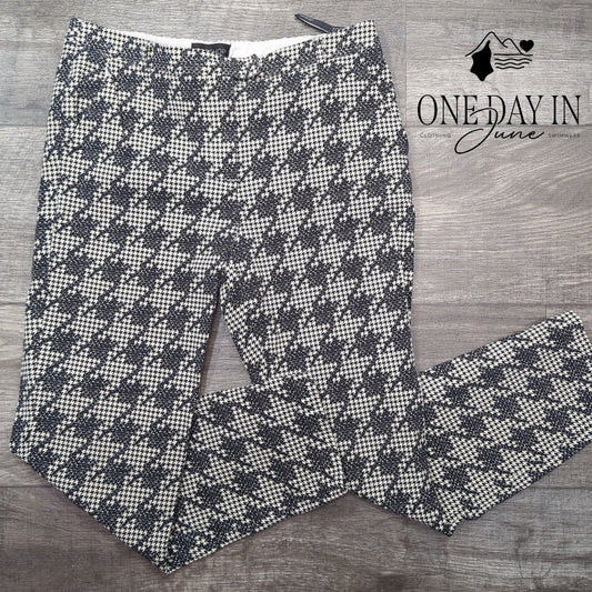 Topshop Houndstooth Cropped Pants Size 6