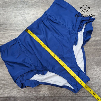 Shekini High Waist Ruffle Bikini Bottom Size S