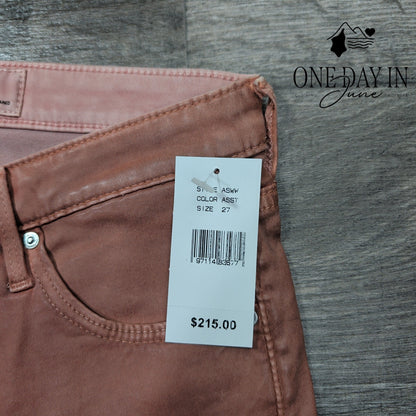 AG Adriano Goldschmied Legging Ankle Coated Super Skinny NWT $215 Size 4 (27)