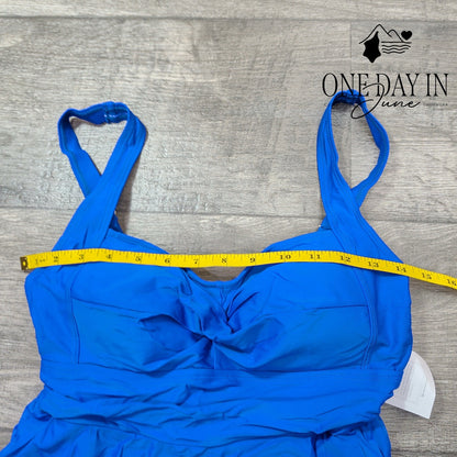 B2Prity Retro Skirted Swimdress One Piece Swimsuit Size M