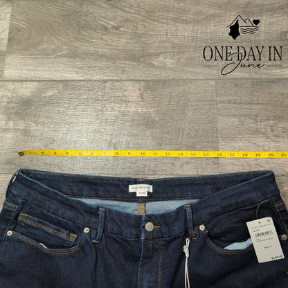 Good American Good Legs Skinny Jeans Dark Blue NWT Size 20-26