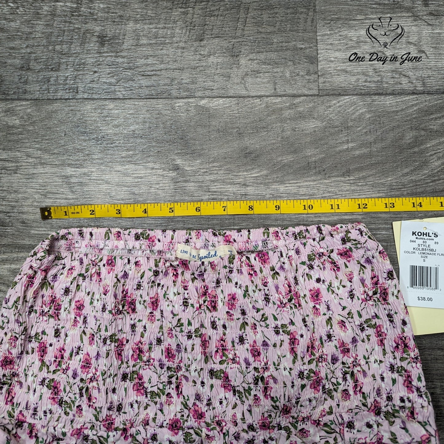 La Mamba Smocked Mini Skirt Size S