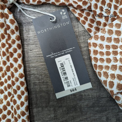 Worthington V Neck 3/4 Sleeve Top Size XL