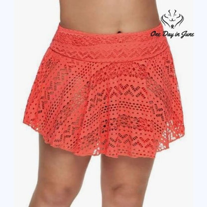 Lopie Crochet Skirted Bikini Bottom Size XXL