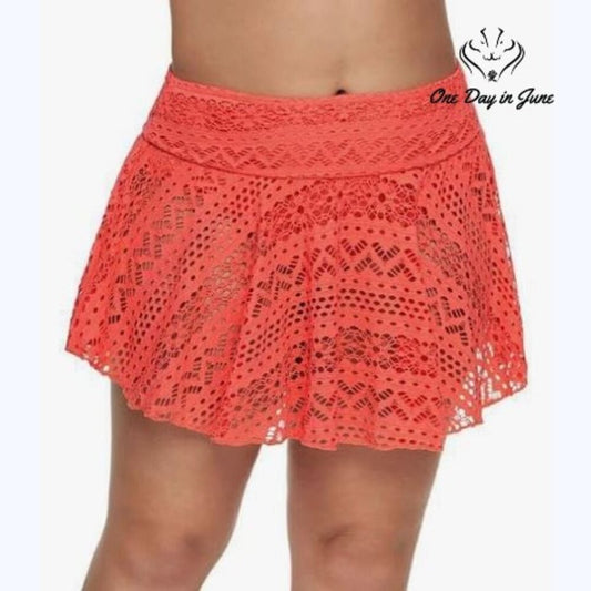 Lopie Crochet Skirted Bikini Bottom Size XXL