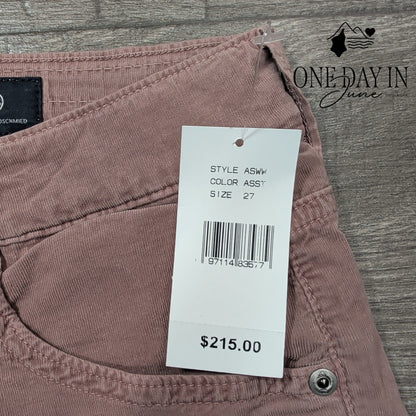 AG Adriano Goldschmied The Ex-Boyfriend Slim Corduroy Pants NWT $215 Size 4 (27)