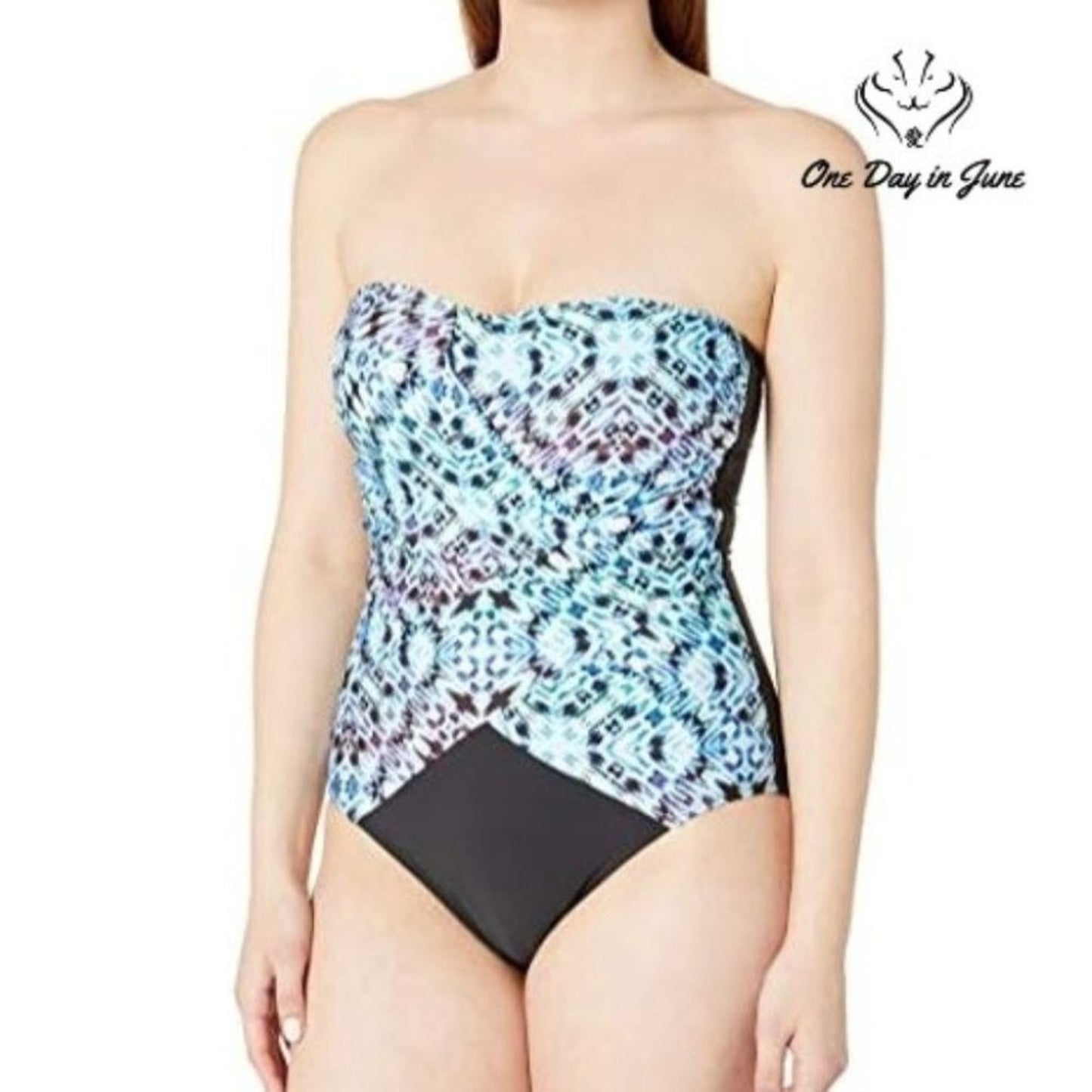Athena Strapless Bandeau One Piece Swimsuit Size 6