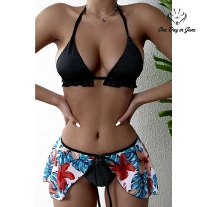 ODIJ Padded Bikini with Coverup Size M