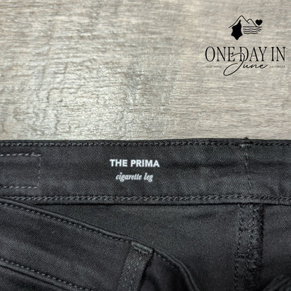 AG Adriano Goldschmied The Prima Cigarette Leg Jeans Black NWT Size 4 (27)