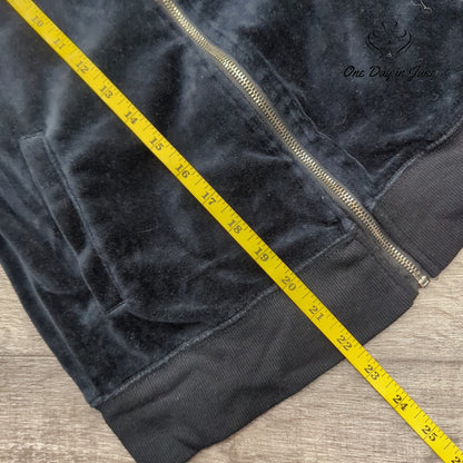 bebe Full Zip Velour Sweatshirt Size XS