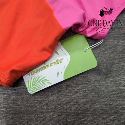 Youngertree Girl's Colorblock One Piece Swimsuit Size 5-6T