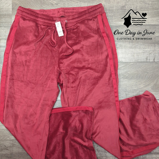 New York & Company Velour Drawstring Pants Size XXL