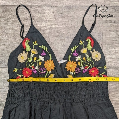 Ocean Breeze Adjustable Strap Floral Dress Size S