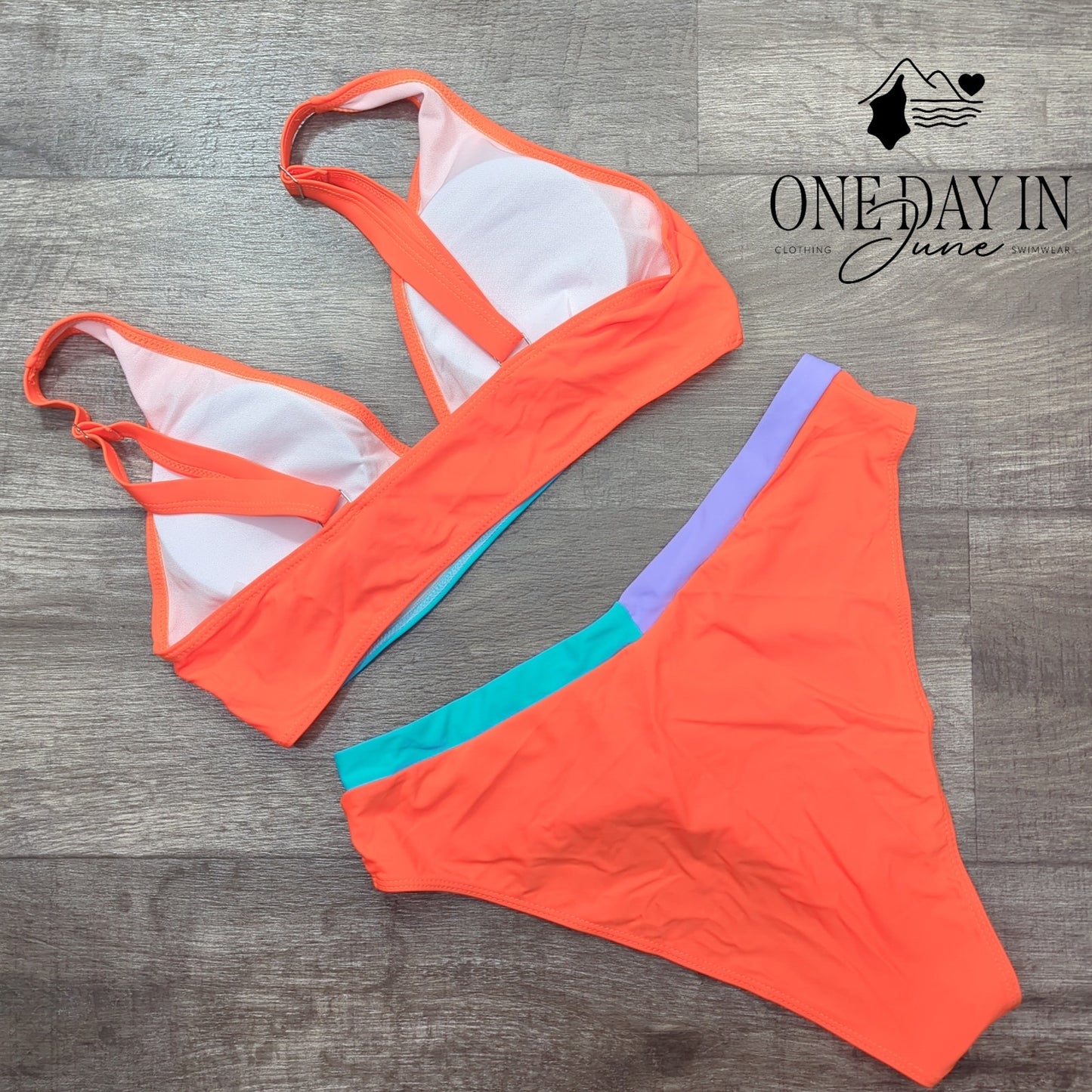 Aleumdr V Front High Cut Bikini Swimsuit Size XL