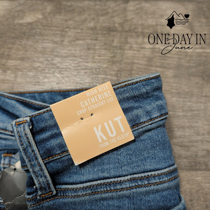 Kut from the Kloth Catherine High Rise Crop Jeans Size 0