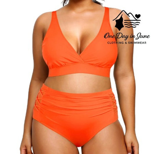 Yonique High Waist Bikini Swimsuit Size 18W