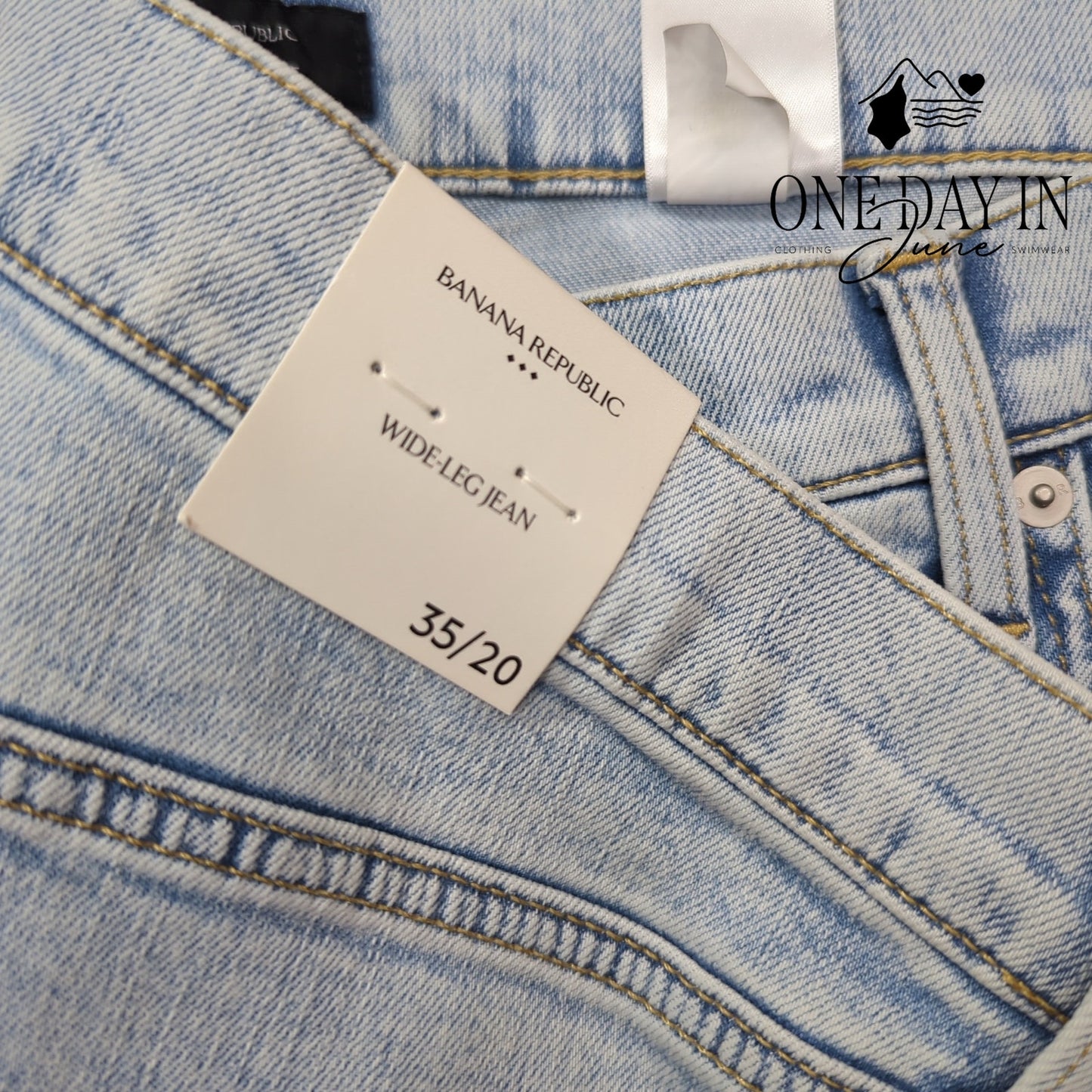 Banana Republic Wide Leg Raw Hem Cropped Jeans Size 20