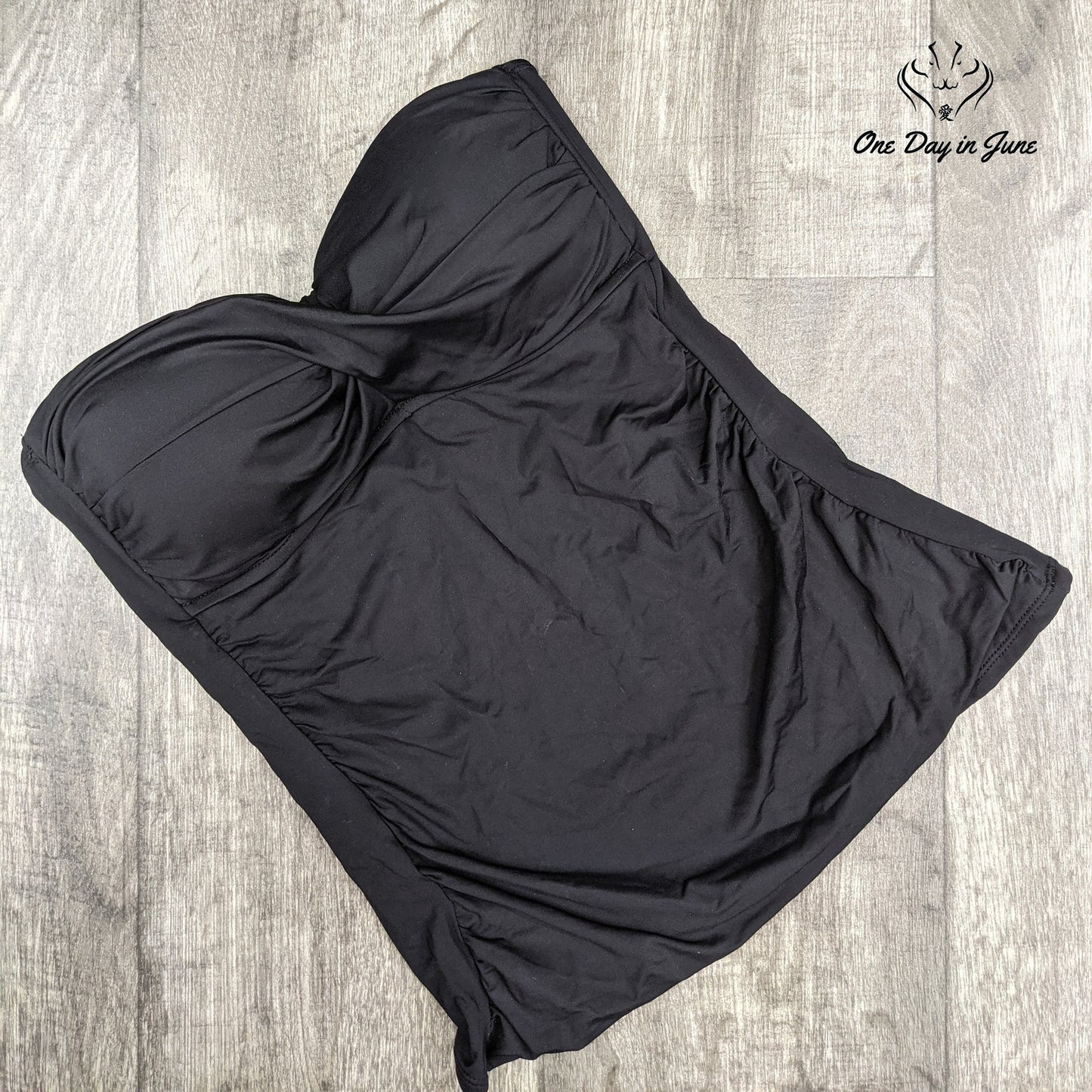 Anne Cole Twist Front Bandeaukini Swim Top Swimwear Size M