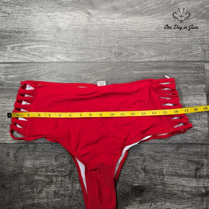 Summer Mae Strappy Side Bikini Bottom Size 2XL