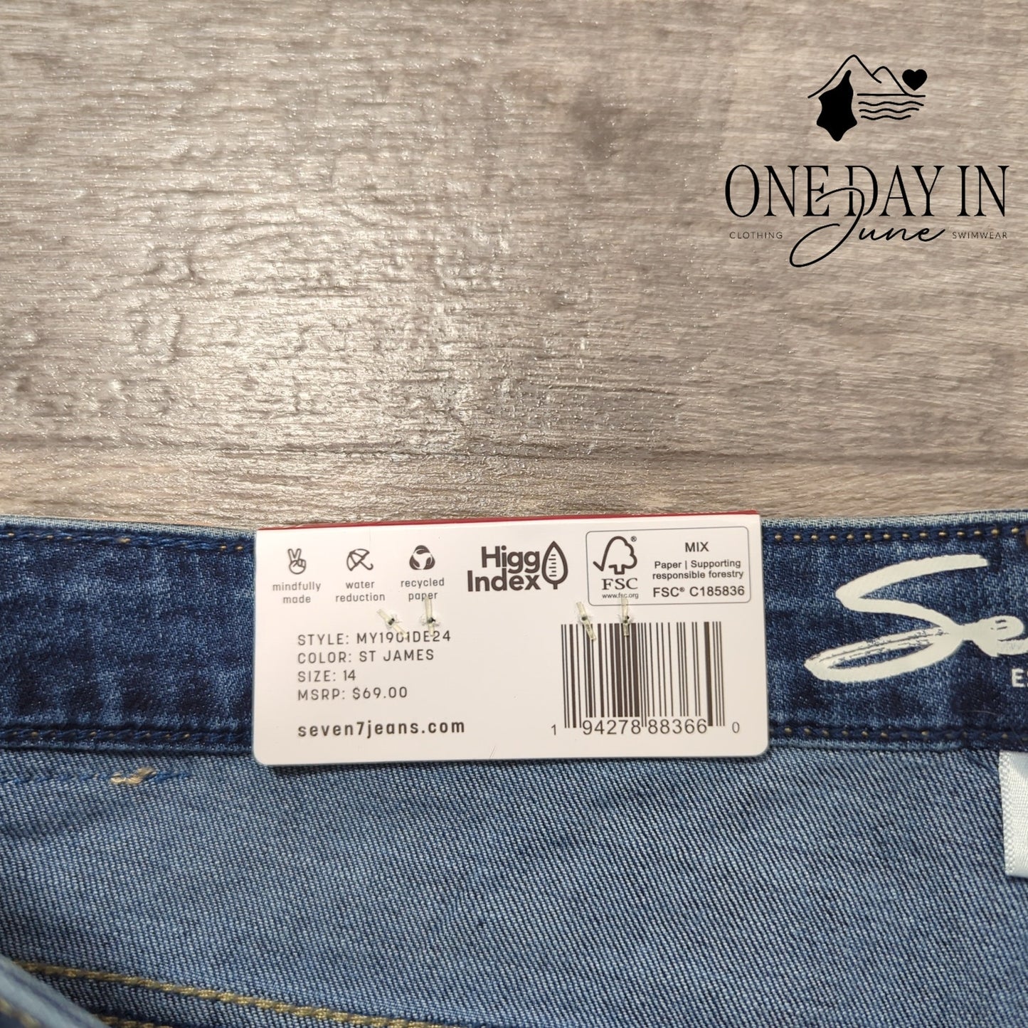 Seven7 High Rise Skinny Jeans Size 14