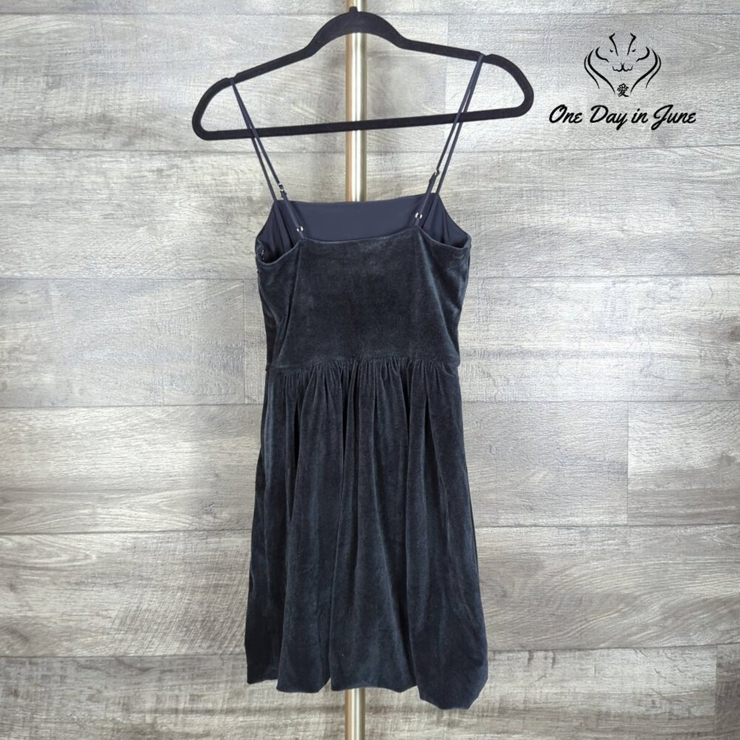 Abercrombie & Fitch Spaghetti Strap Velour Mini Dress Size XS