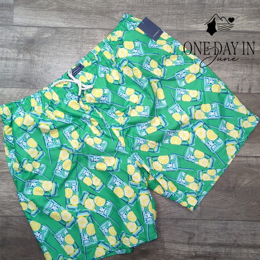 Crown & Ivy Lemon Boardshort Swim Bottom Size 3X