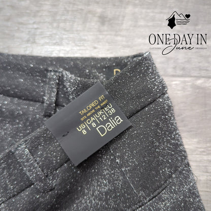 Dalia Collection Tailored Fit Sparkle Pants Size 8