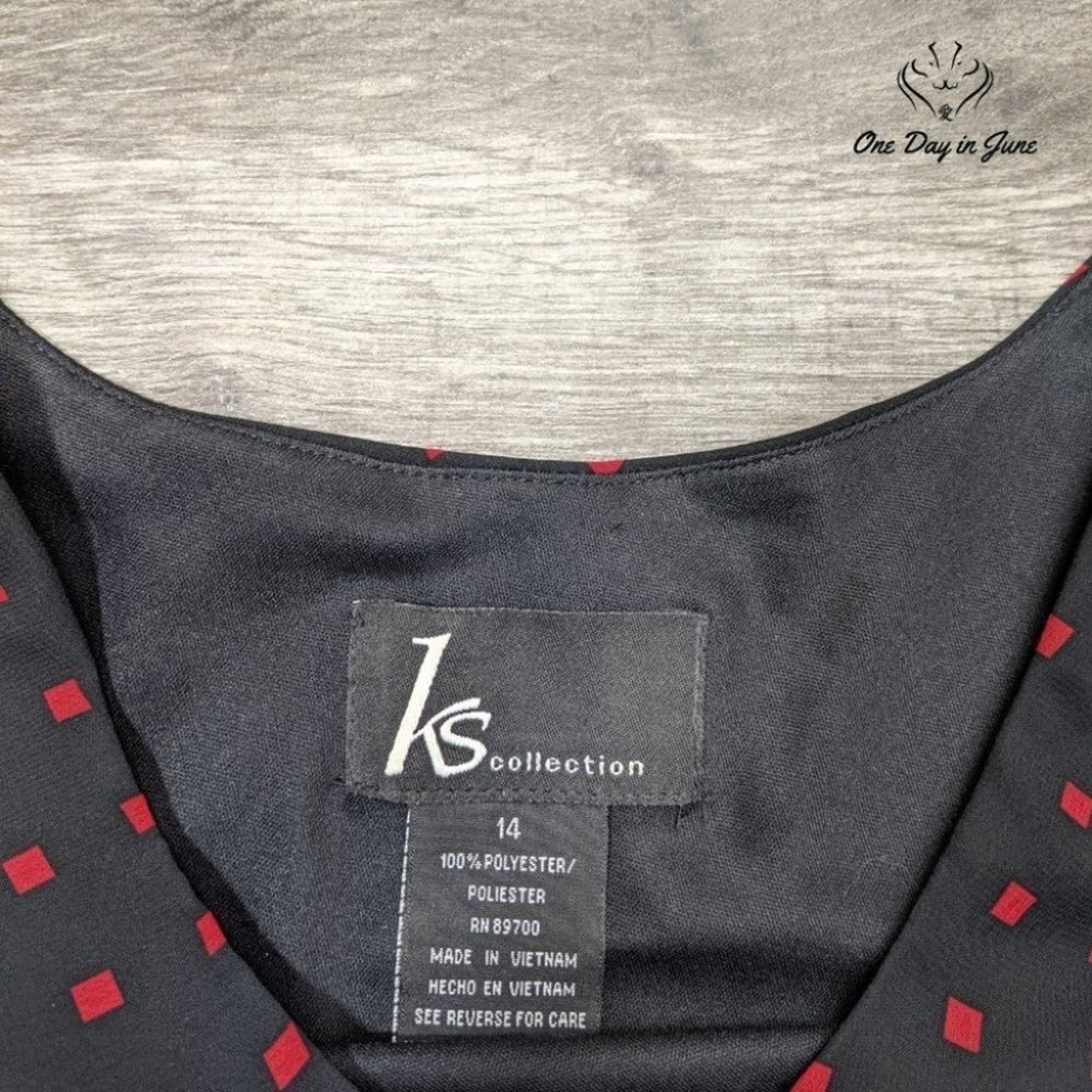 KS Collection Women's Sleeveless Lined Top Size 14