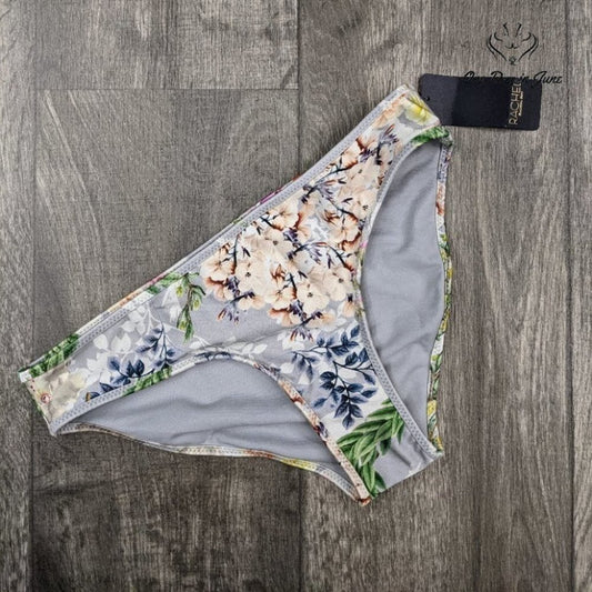 Rachel Roy Floral Moderate Bikini Bottoms Size L