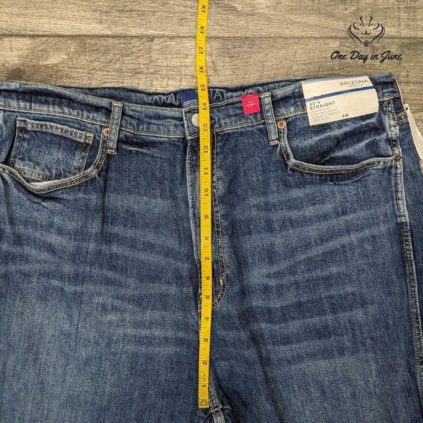 Arizona Jean Co. Highest Rise 90's Straight Jeans Size 21