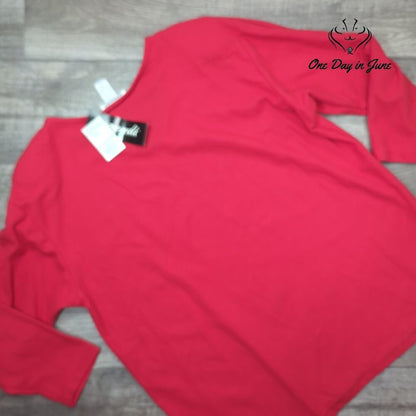 Agenda Long Sleeve Shoulder Pad Sweater Size 2X