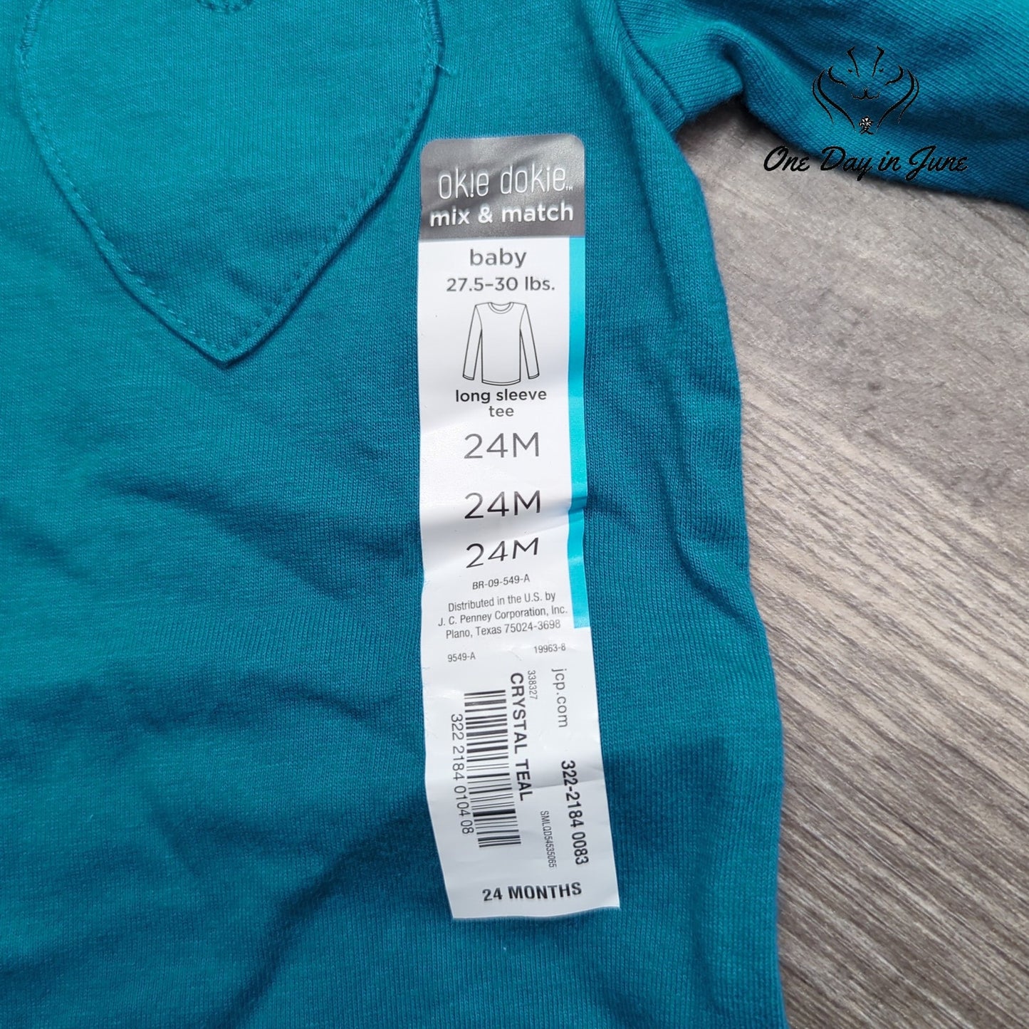 Okie Dokie Long Sleeve Top Size 24M