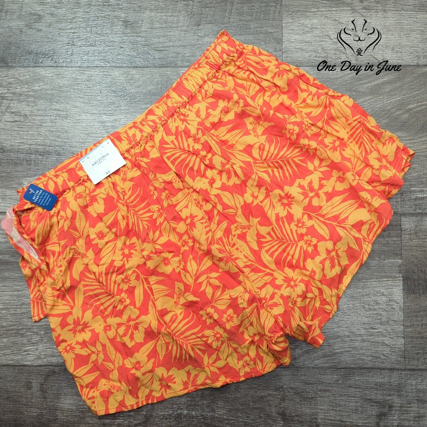 Arizona Jean Co. Juniors Tropical Wrap Skort Size L