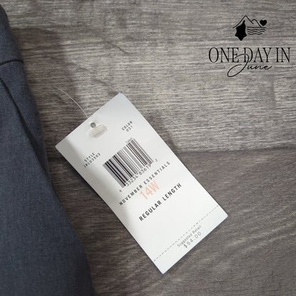 J.H. Collection Plus Size November Essentials Pants Size 14W