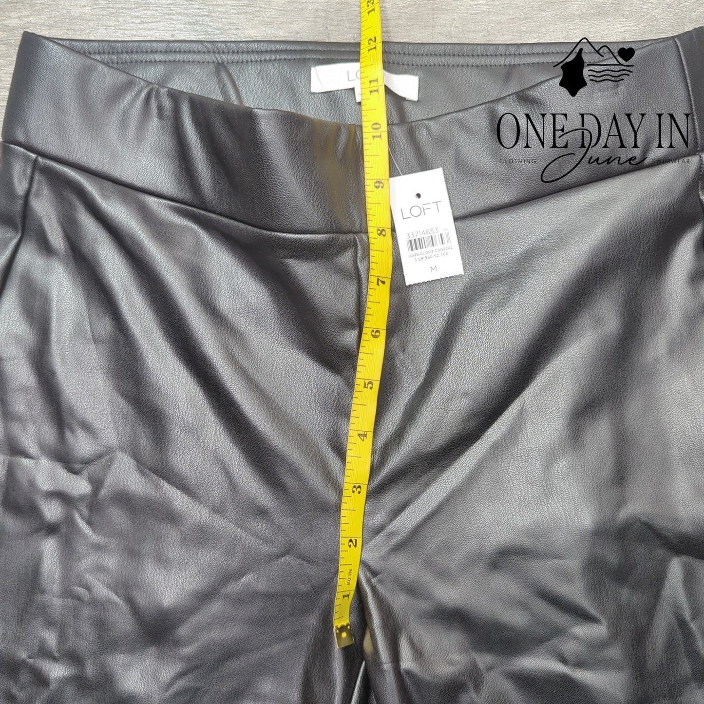 Loft Faux Leather Skinny Ankle Pants Size M