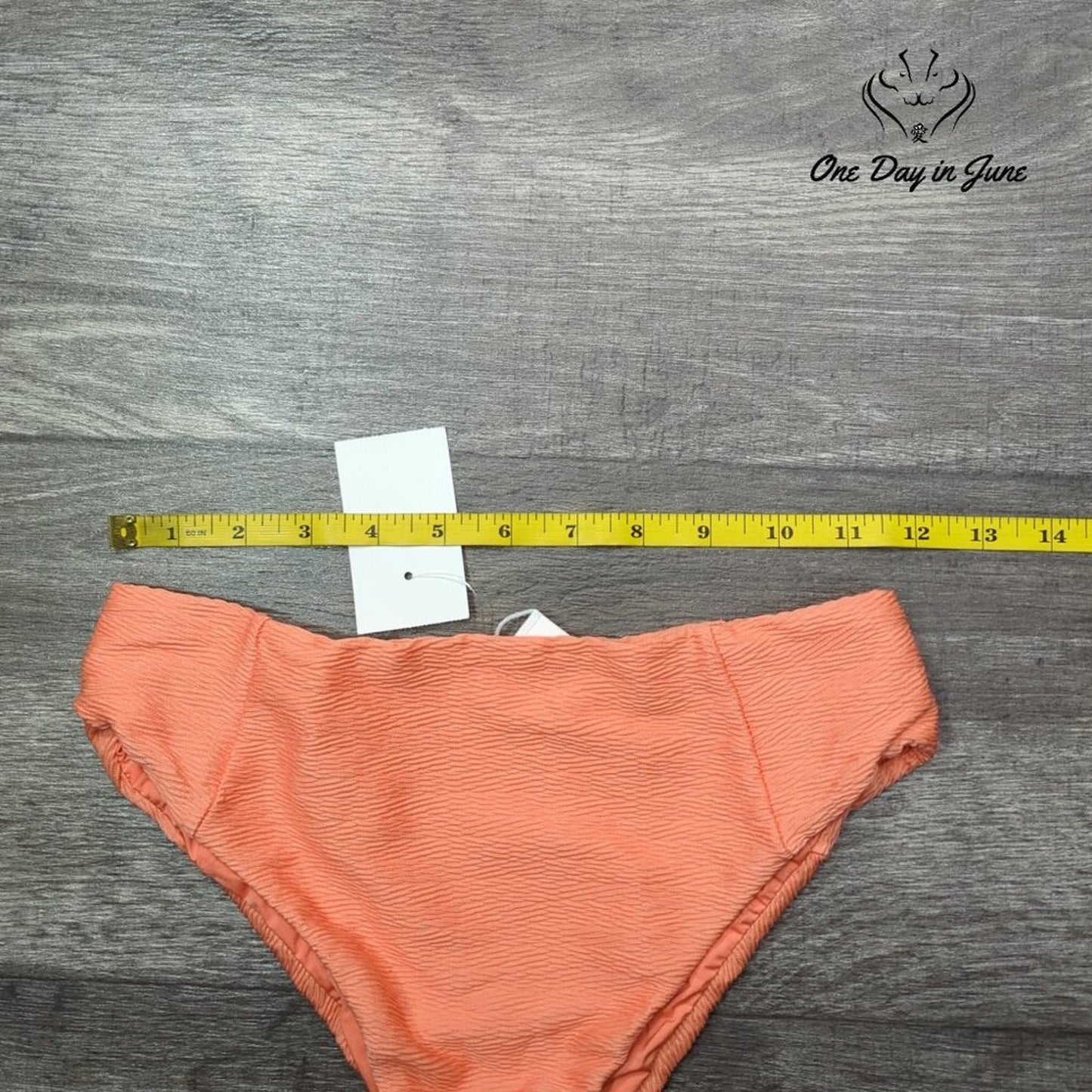 RVCA Textured Cheeky Bikini Bottom Size S