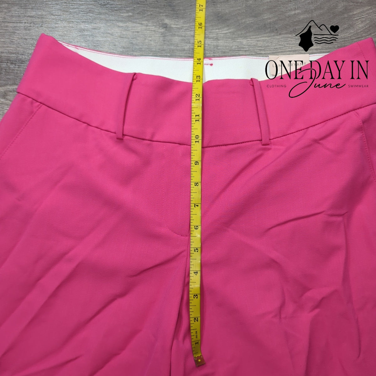 Lane Bryant Petite Perfect Drape High Rise Wide Leg Capri Pant Pink NWT Size 12P
