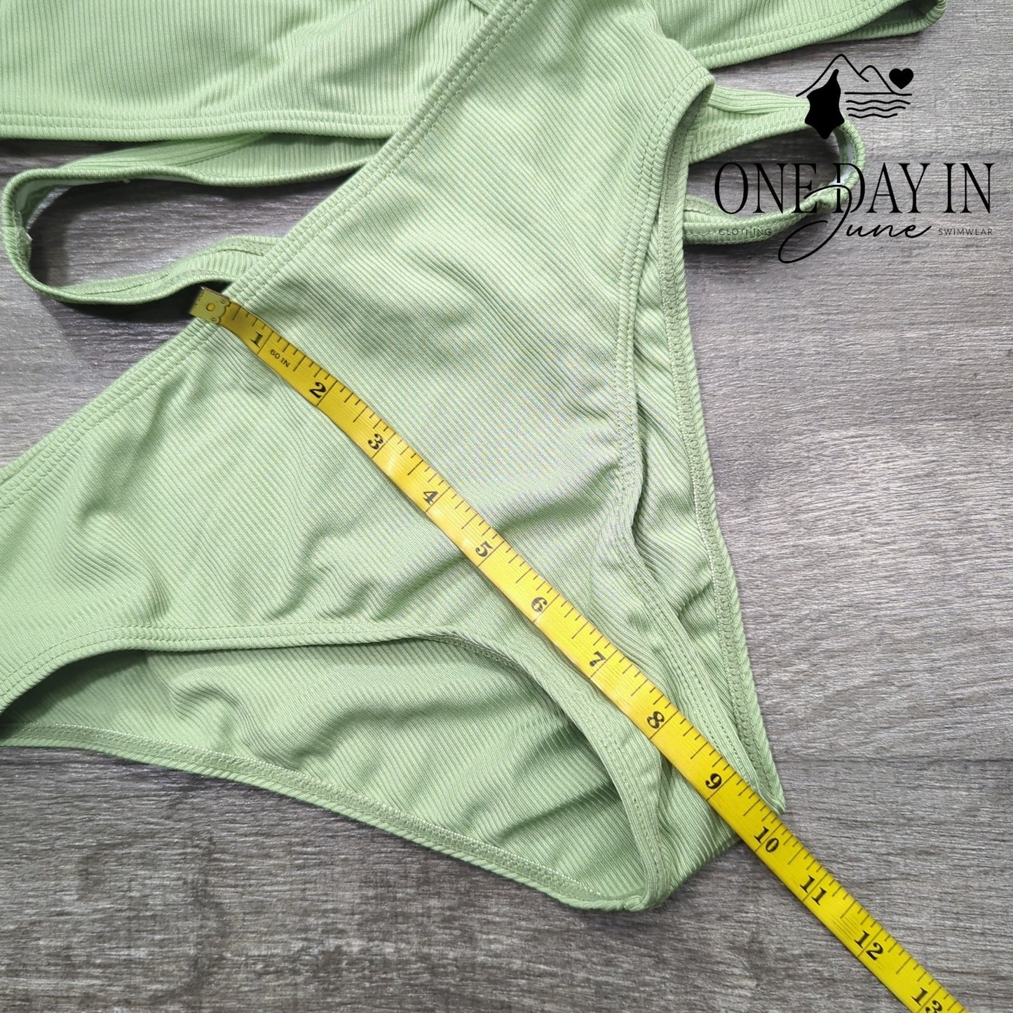 CharmLeaks Ribbed Cross Front Bikini Swimsuit Size 15-16Y