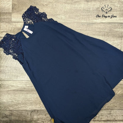 Alya Sleeveless Sheer Lined Mini Dress Size XS