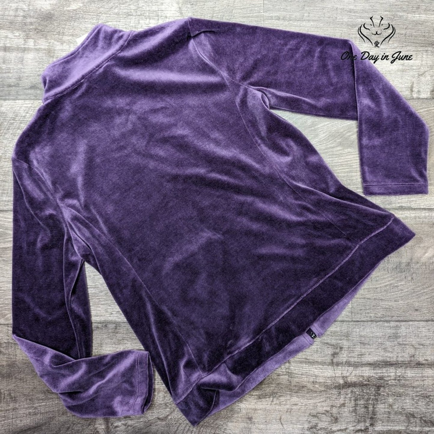 Talbots Velour Zip Front Sweatshirt Size M