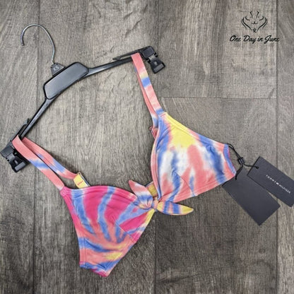 Tommy Hilfiger Tie Dye Bikini Top Swimsuit Size XS