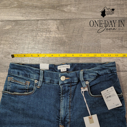 Good American Good Legs Skinny Jeans Blue Mid Rise NWT Size 12
