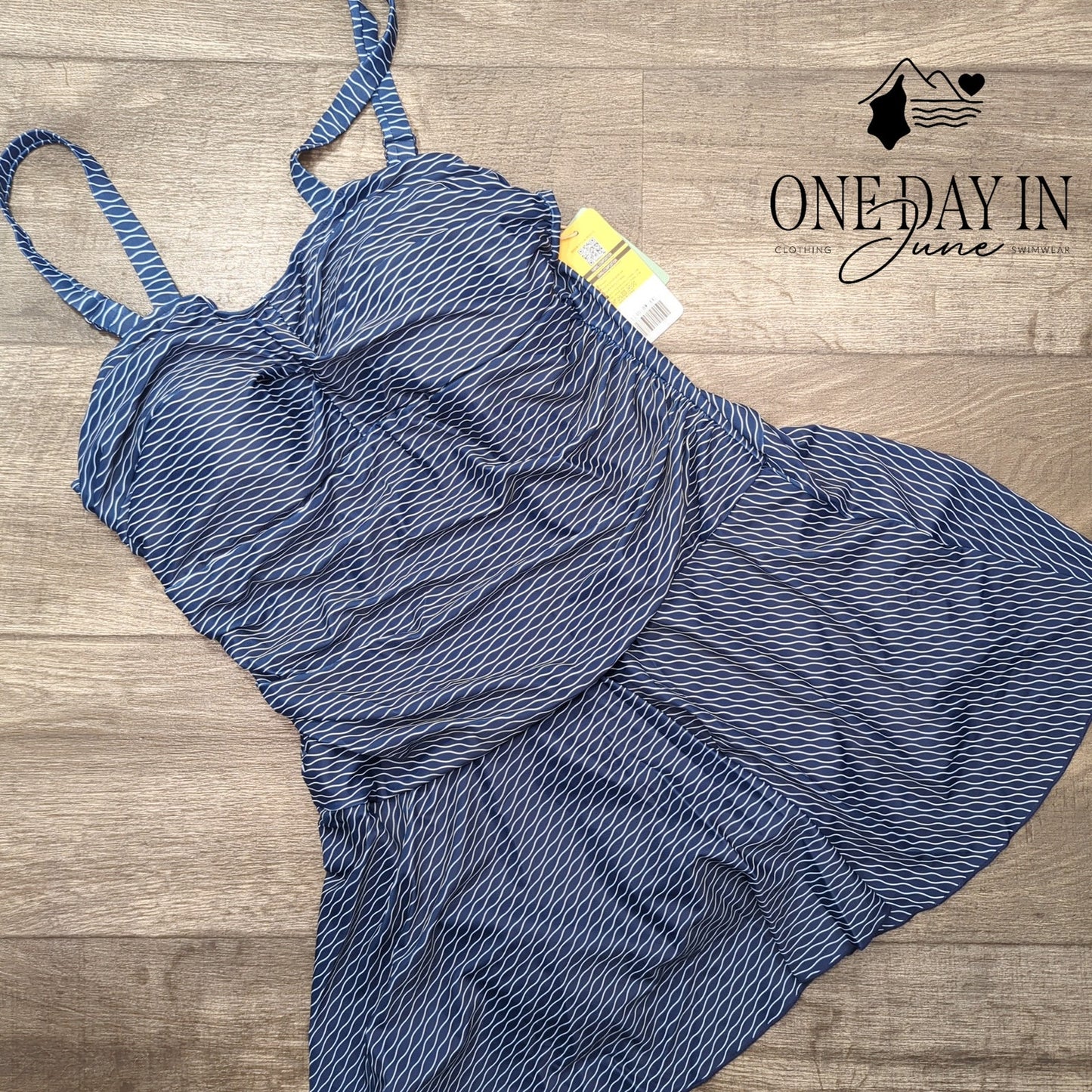Shekini Plus Size Boyshort Swimdress One Piece Swimsuit Size XXL