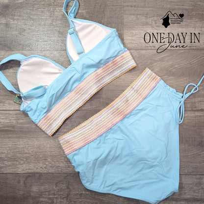 Blooming Jelly High Waist Bikini Swimsuit Size XL