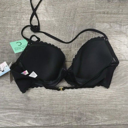 SunDazed Halter Scalloped Bikini Top Size 34C