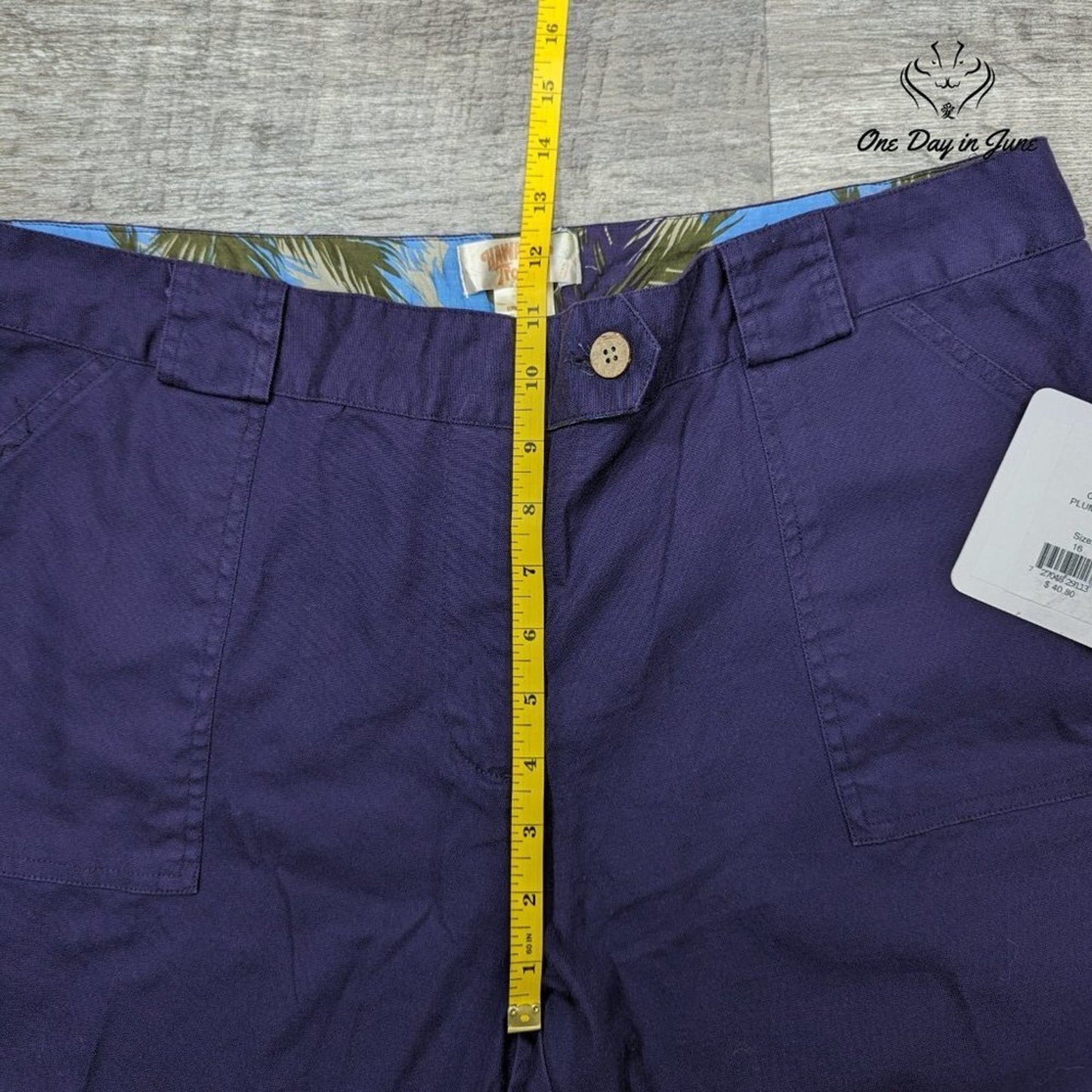 Hawaiian Tropic Straight Leg Pants Size 16